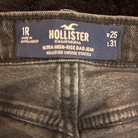 Black Hollister Jeans Ultra High Rise Dad Jean - Picture 5 of 5